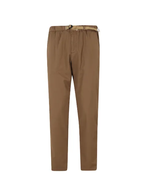White Sand belted elasticated-waist trousers