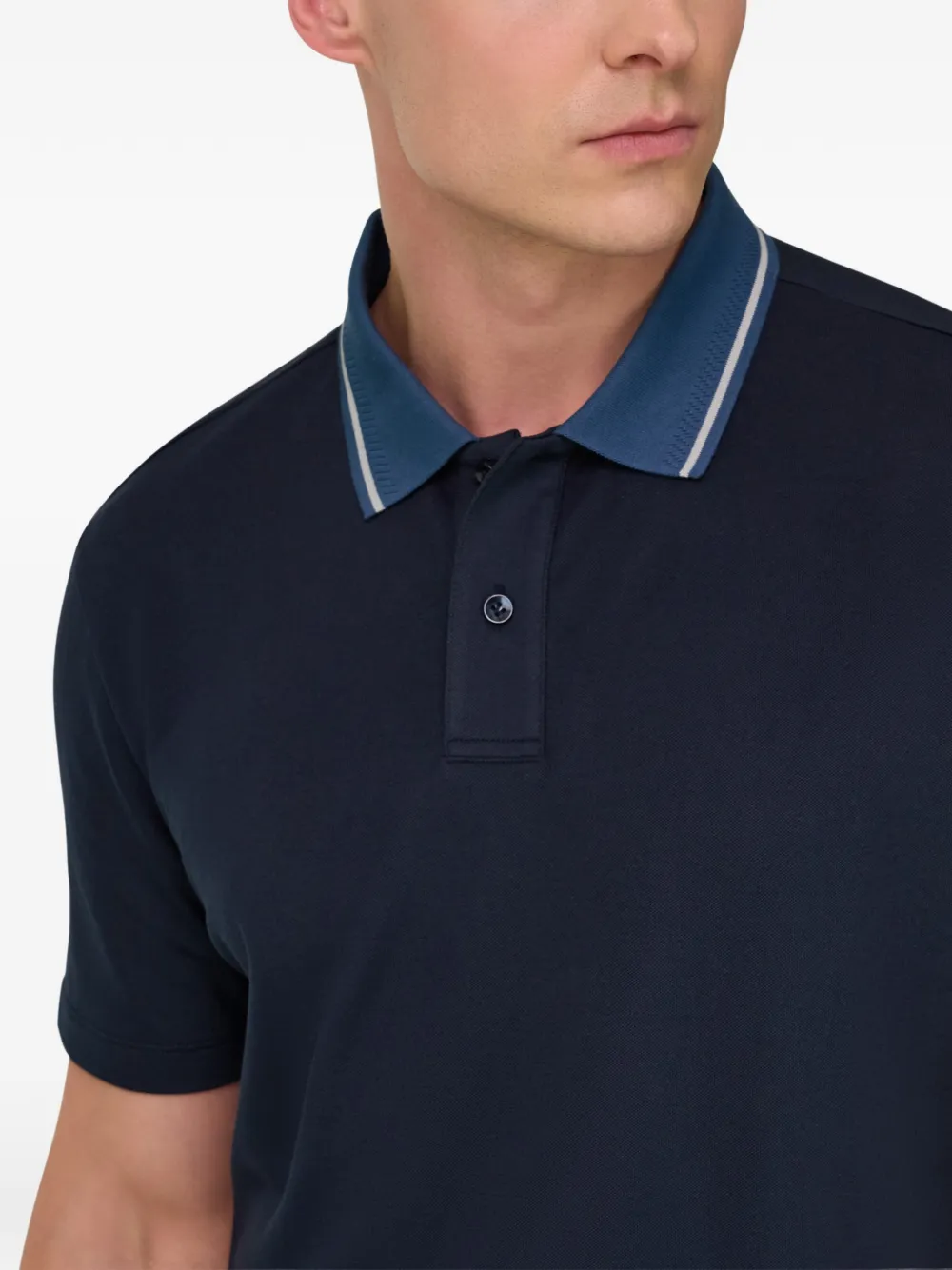 Boggi Milano Piqué poloshirt Blauw