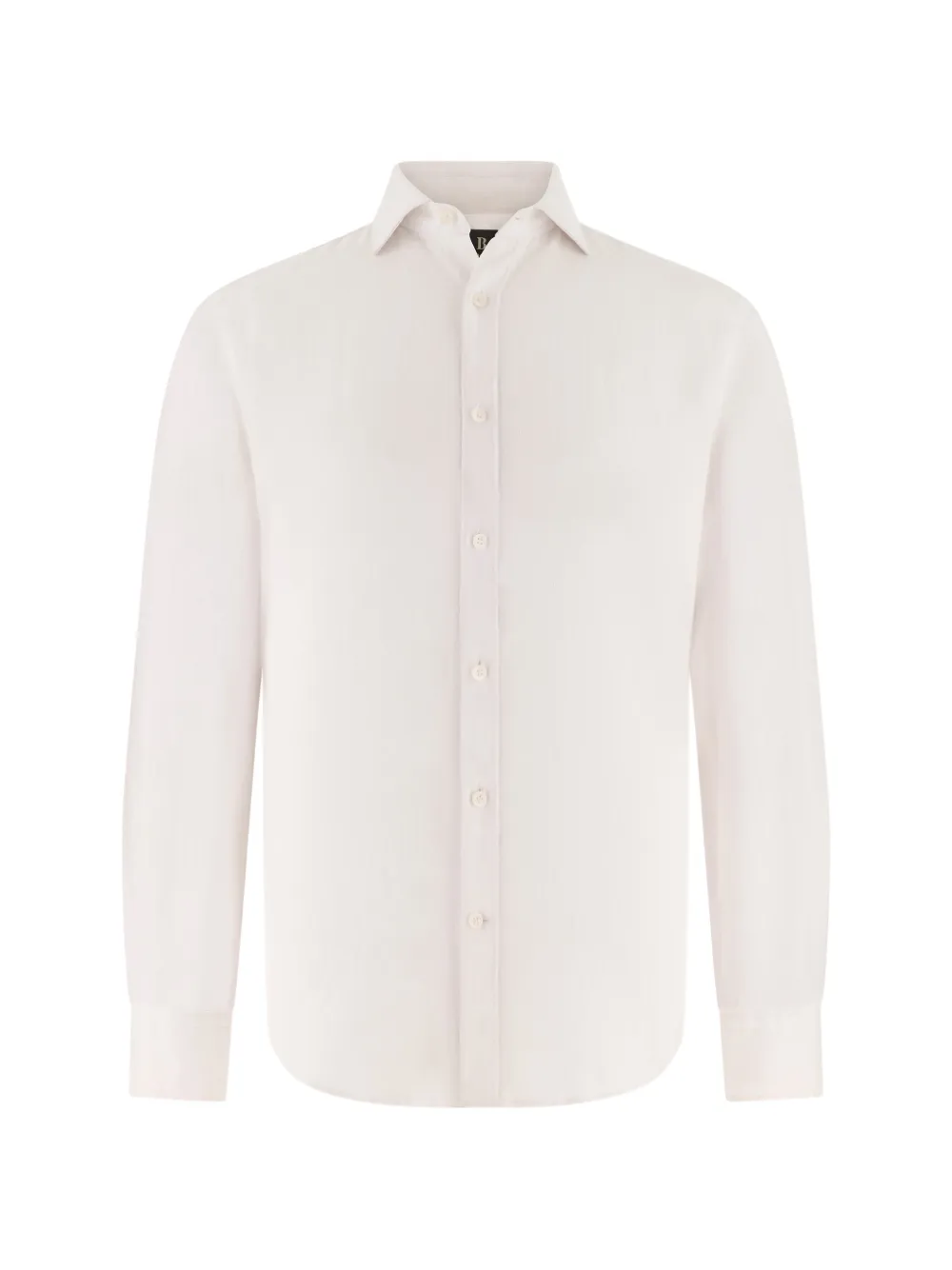 Boggi Milano garment-washed linen shirt - Bianco