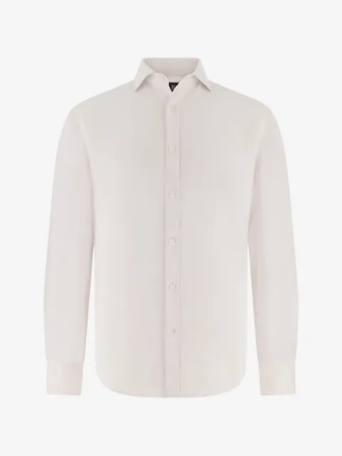 Boggi Milano garment-washed linen shirt