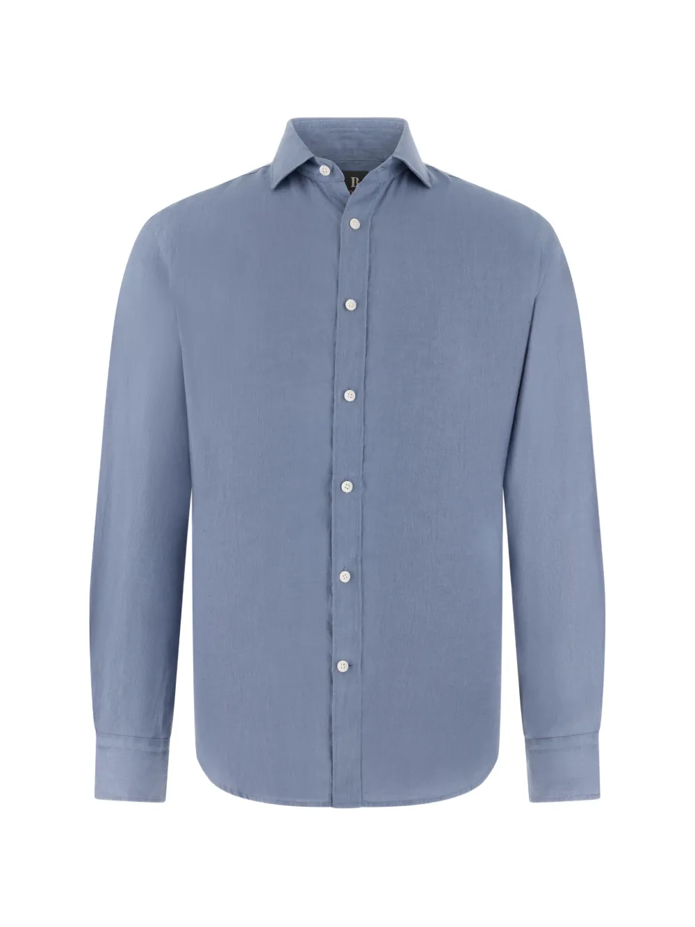 Boggi Milano garment-washed linen shirt - Blu