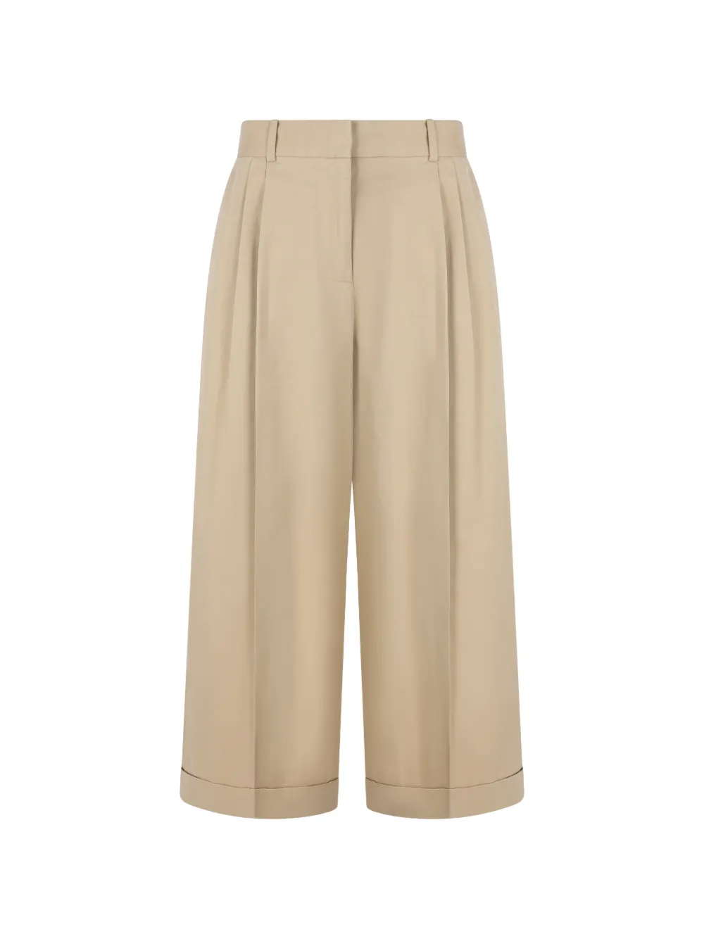 The Row pleated twill trousers - Nude
