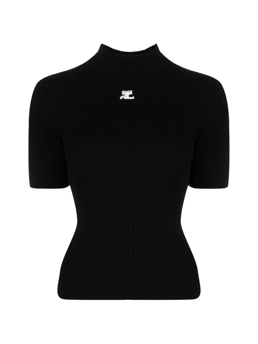 Courrèges T-shirt Reedition a coste - Nero