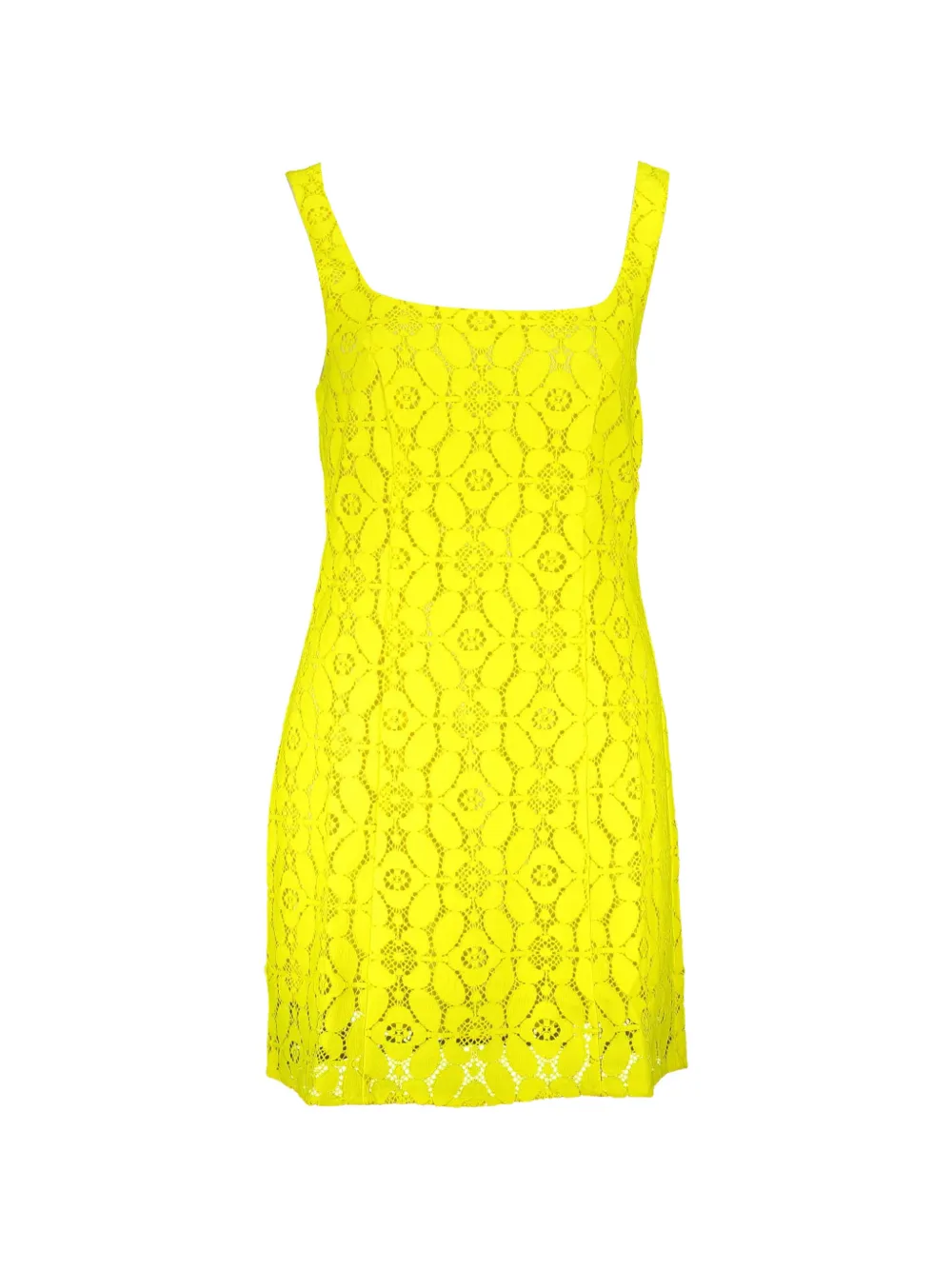 Desigual floral-lace sleeveless mini dress - Giallo