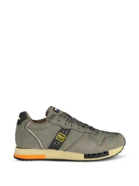 Blauer logo-patch panelled sneakers