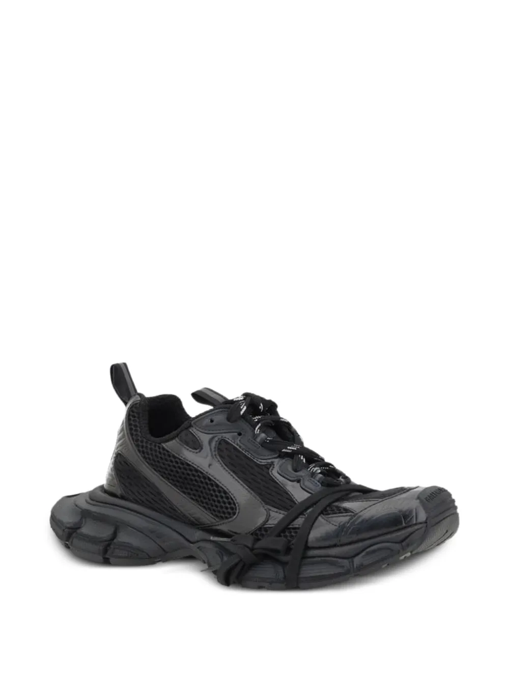 Balenciaga 3XL layered sneakers Zwart