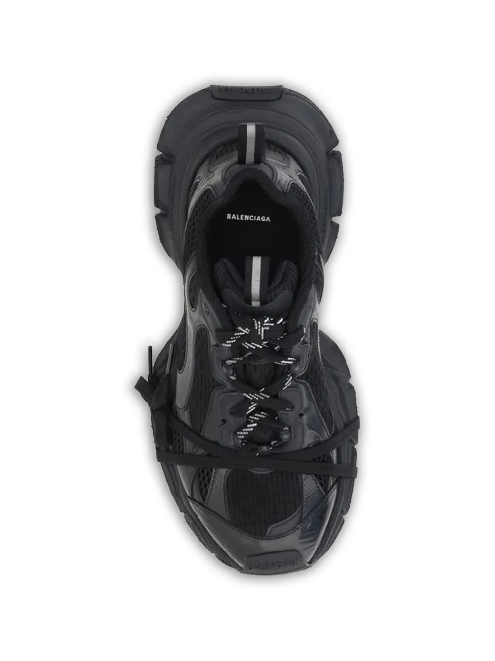 Balenciaga 3XL layered sneakers Zwart