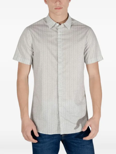 Armani Exchange all-over-print short-sleeve shirt