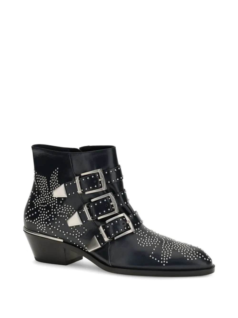Chloé Susanna studded leather ankle boots Zwart