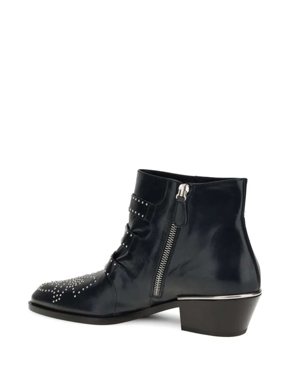Chloé Susanna studded leather ankle boots Zwart