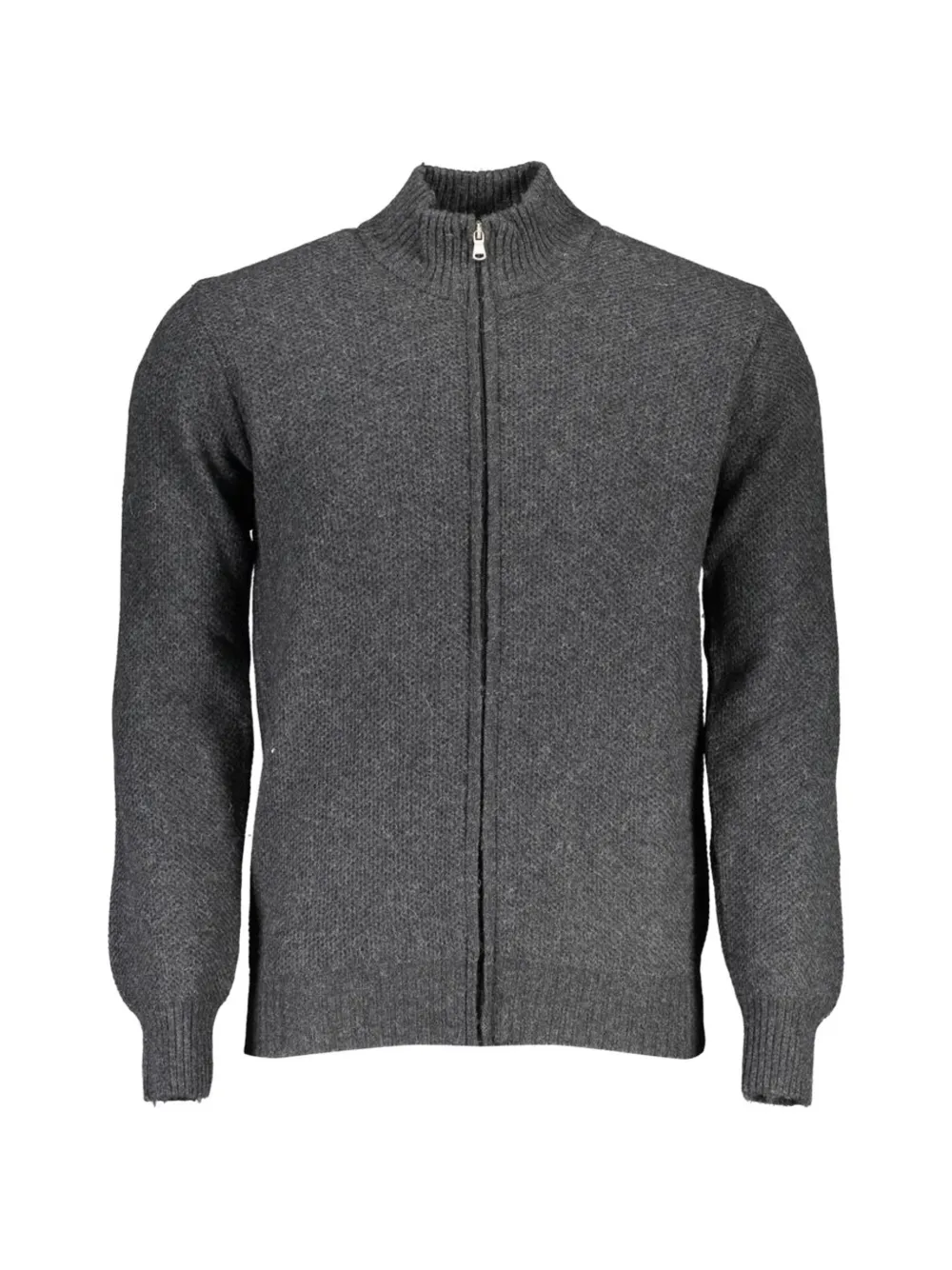 North Sails zip-up wool cardigan - Grigio