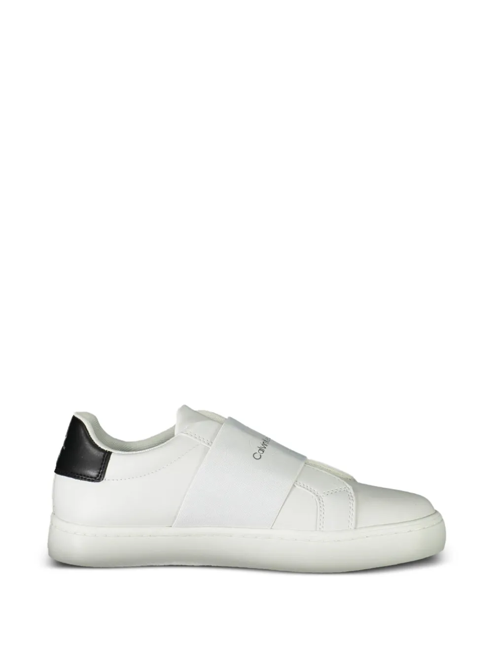Calvin Klein logo-strap sneakers - Bianco