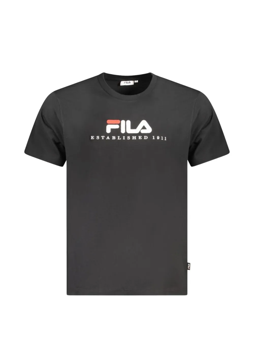 Fila logo-print t-shirt - Schwarz