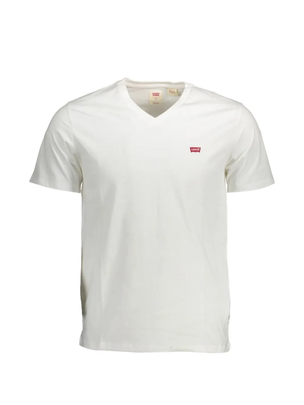 Levi's logo-patch V-neck T-shirt - Bianco