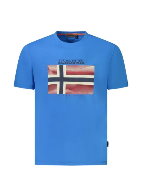 Napapijri graphic-print cotton T-shirt
