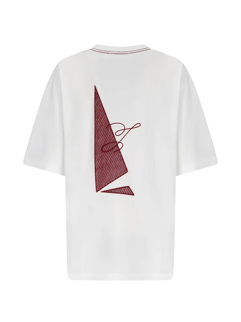 Jacquemus Bateau T-shirt met logoprint Wit