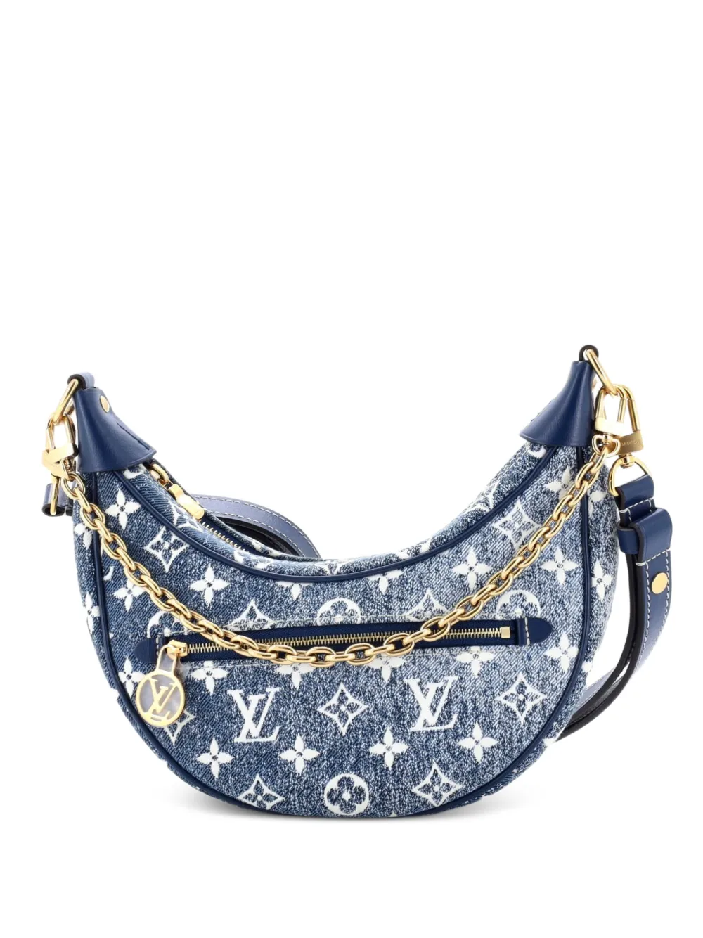 Louis Vuitton Pre-Owned Loop Monogram Jacquard Tasche aus Denim - Blau