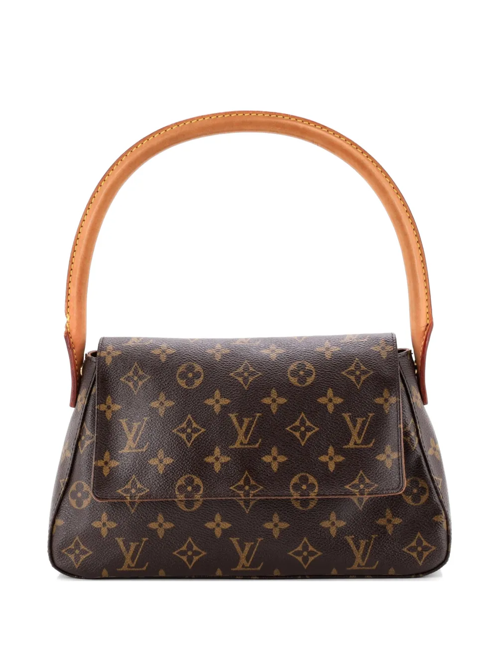 Louis Vuitton Pre-Owned Mini Looping Handtasche Monogram Canvas-Satchel - Braun