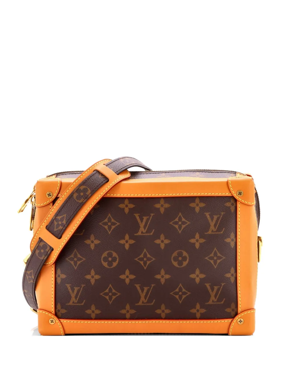 Louis Vuitton Pre-Owned Legacy Soft Trunk Bag Monogram Canvas crossbody bag - Marrone