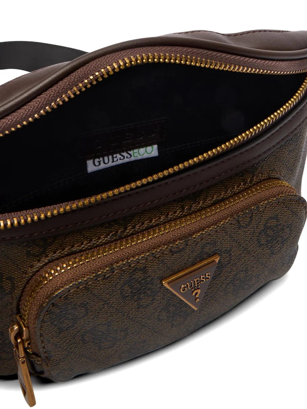 GUESS USA Milano Smart 4G heuptas met logo Bruin