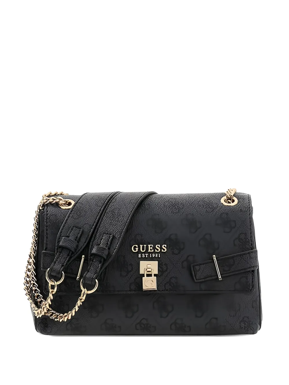 GUESS USA Yesba monogram shoulder bag - Nero