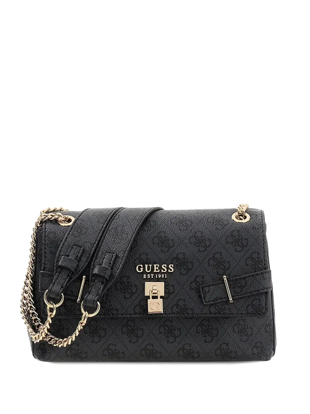 GUESS USA Yesba monogram shoulder bag - Nero