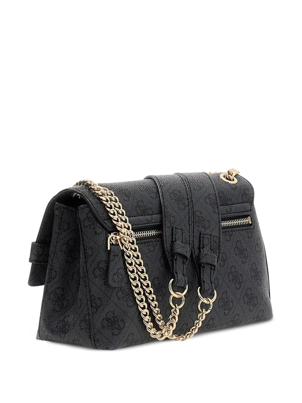 GUESS USA Yesba schoudertas met monogram Zwart