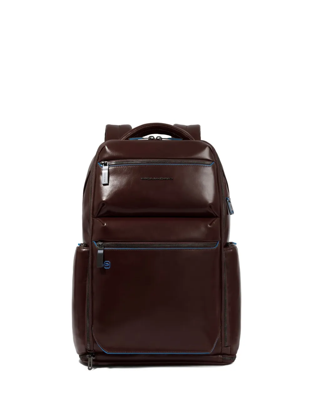 PIQUADRO multi-pocket laptop backpack - Marrone
