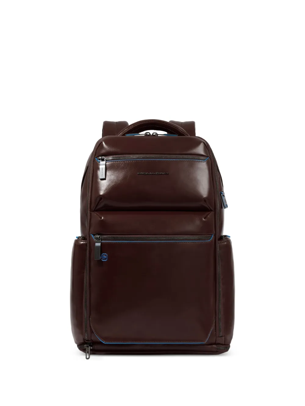 PIQUADRO multi-pocket laptop backpack - Marrone