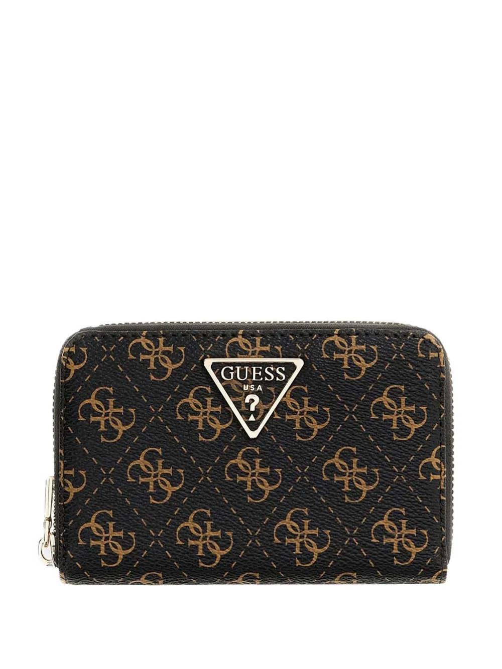 GUESS USA monogram-pattern wallet - Marrone