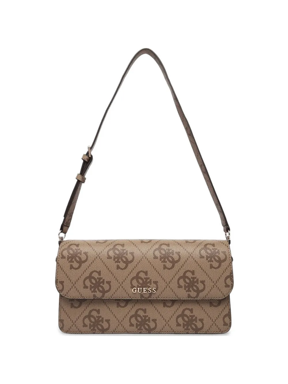 GUESS USA Sadie monogram-pattern crossbody bag - Marrone