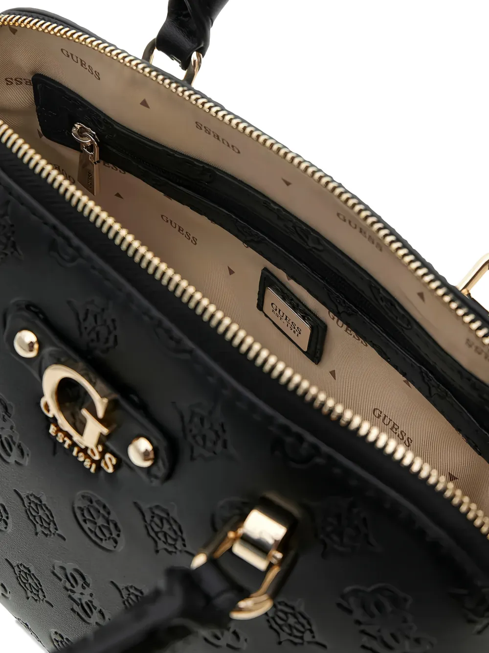 GUESS USA Dita crossbodytas met logo-reliëf Zwart
