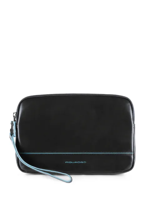 PIQUADRO leather wristlet clutch bag