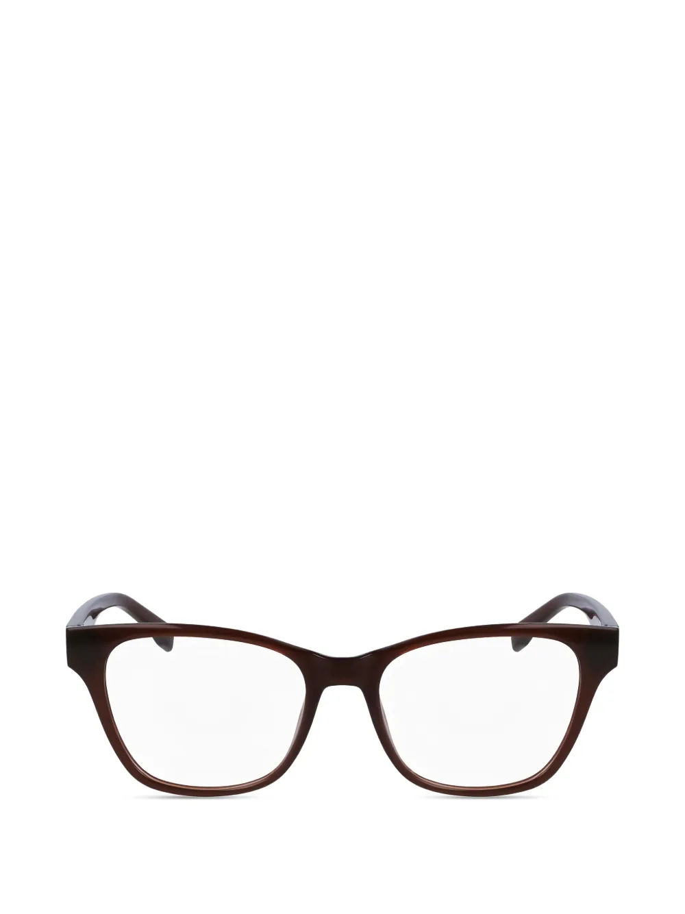 Lacoste square-frame glasses - Marrone