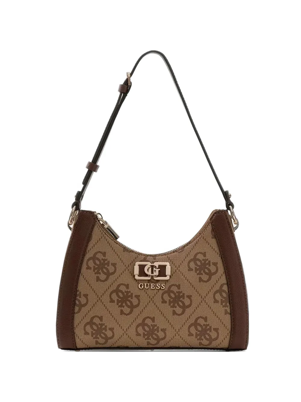 GUESS USA logo pattern shoulder bag - Toni neutri