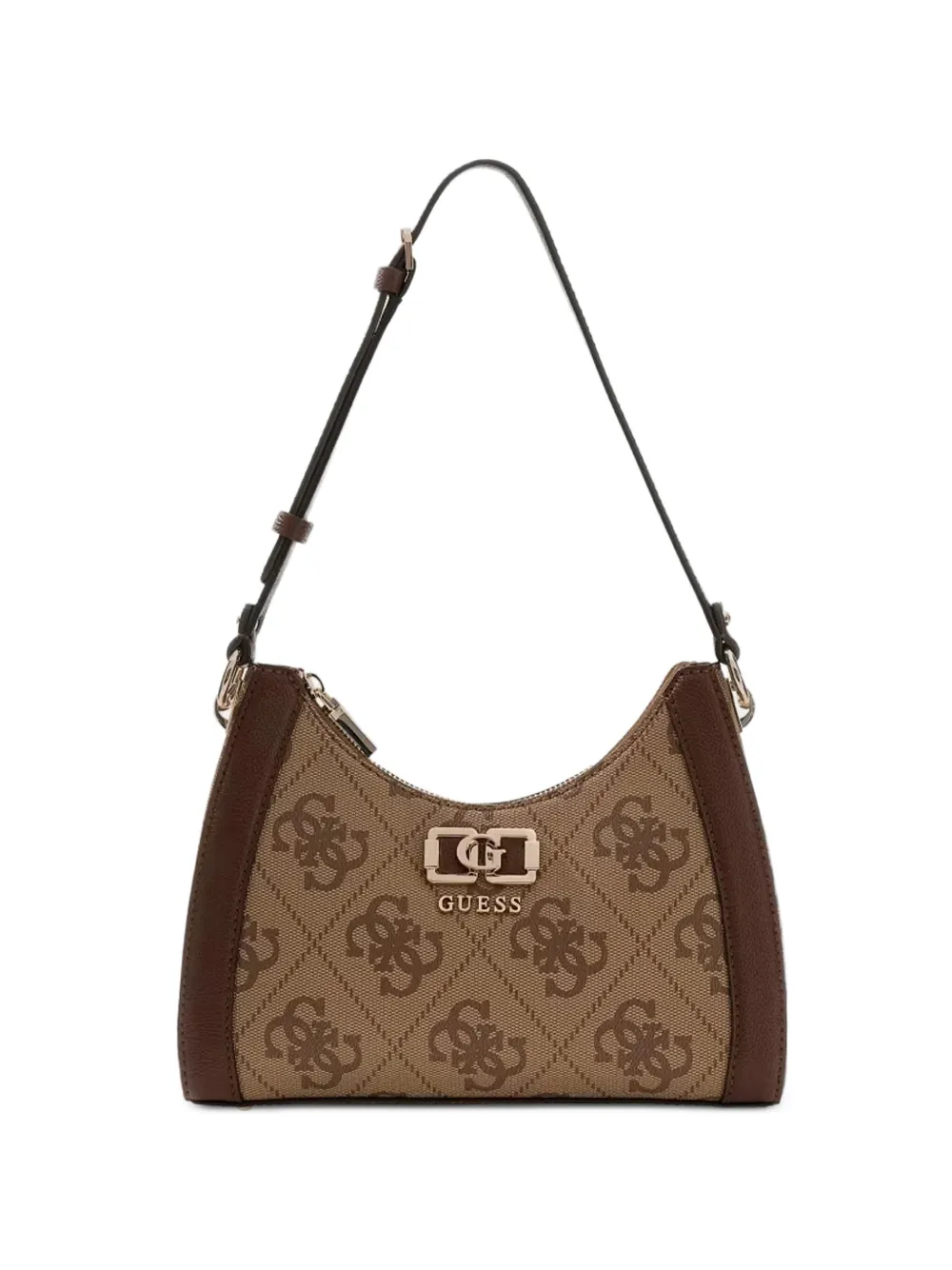 GUESS USA logo pattern shoulder bag - Toni neutri