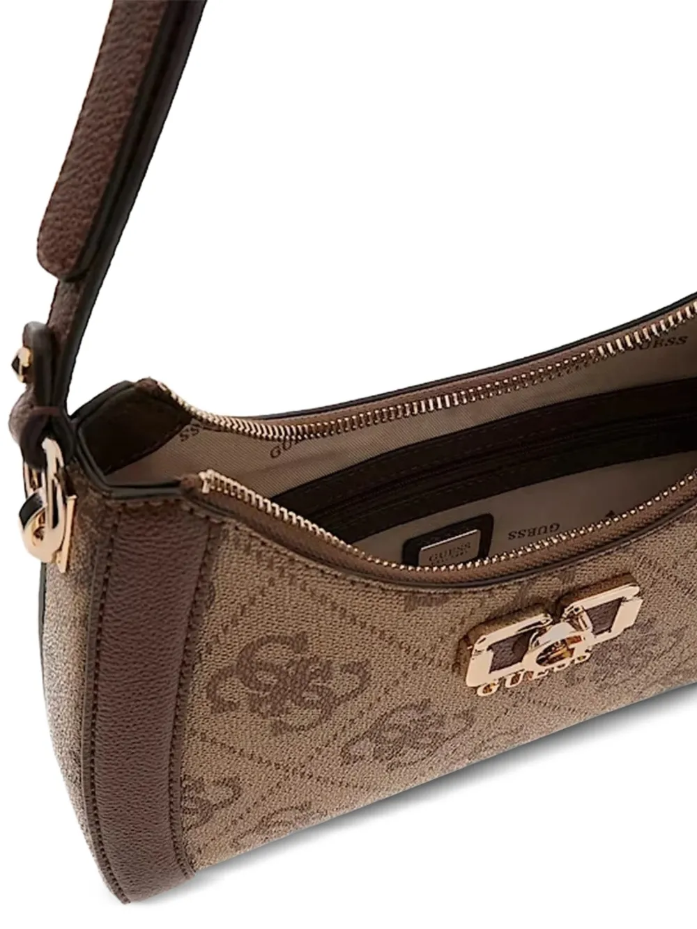 GUESS USA Schoudertas met logo-patroon Beige