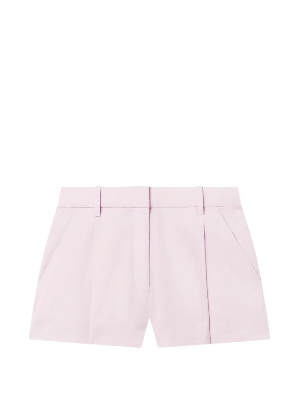 A.l.c Winston Pleated Shorts In Purple