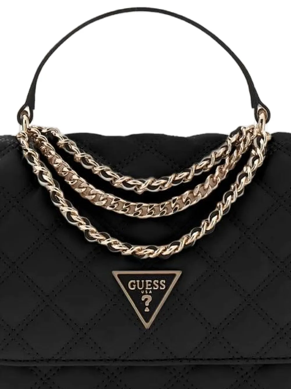 GUESS USA Giully gewatteerde shopper Zwart