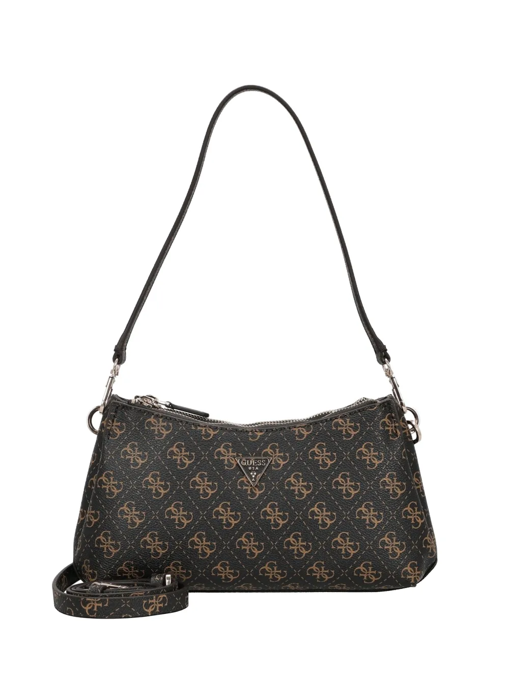 GUESS USA Noelle logo-patterned bag - Marrone