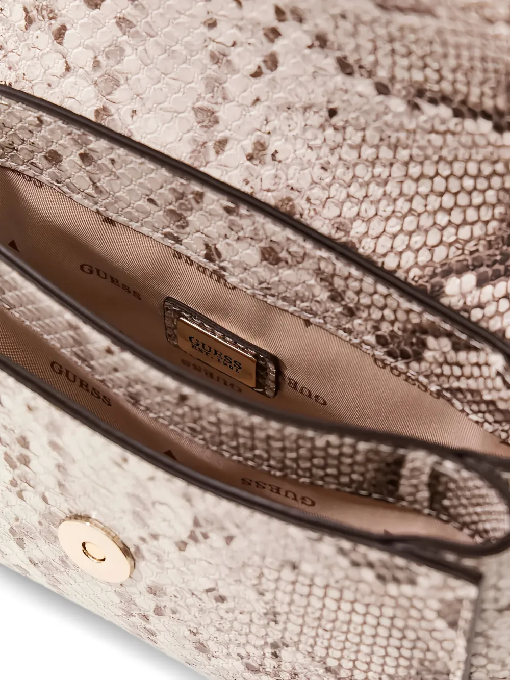GUESS USA Deesa kleine schoudertas Beige