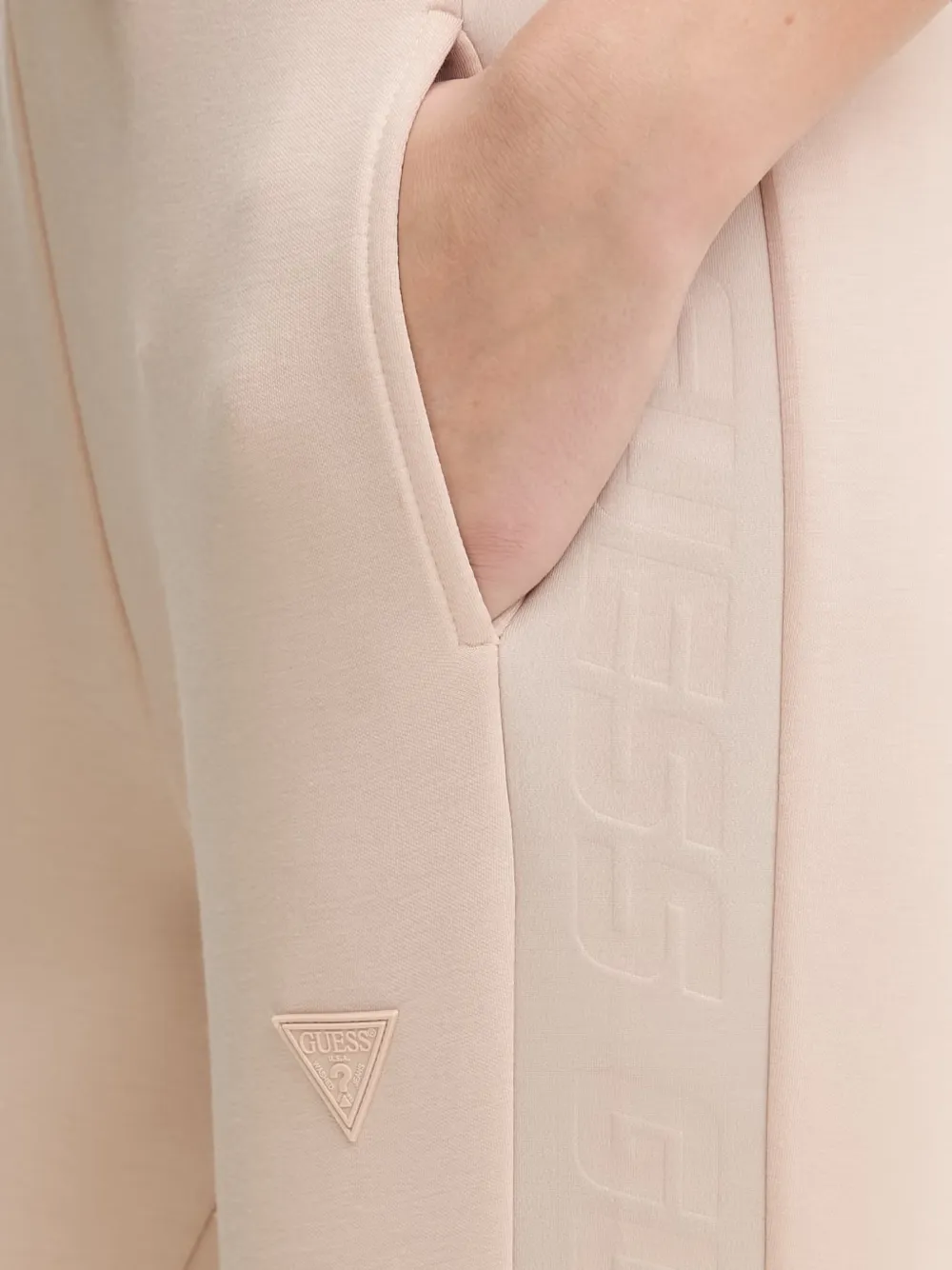 GUESS USA Trainingsbroek met trekkoord Beige