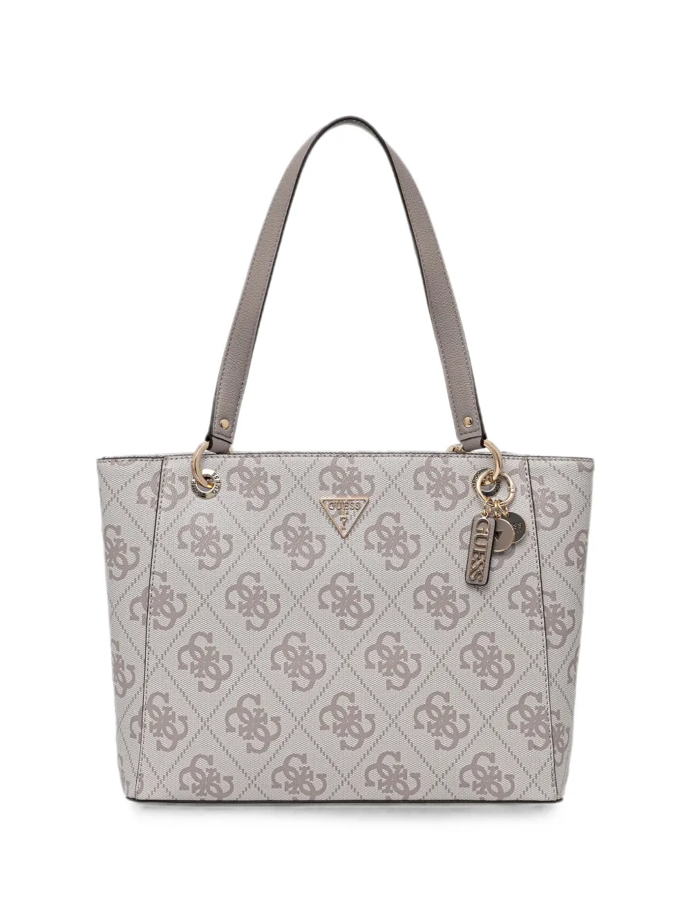 GUESS USA Noelle logo-pattern charm-detail tote bag - Toni neutri