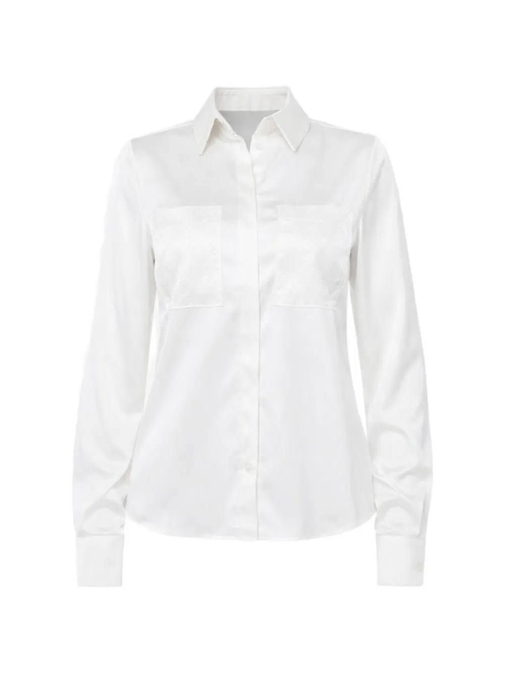 GUESS USA long-sleeve pocket shirt - Bianco