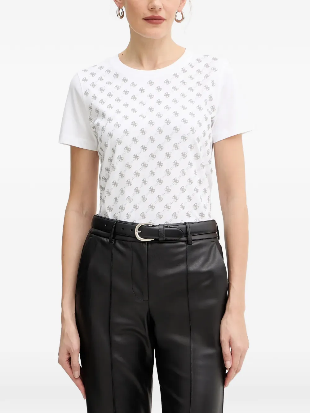 GUESS USA T-shirt con stampa - Bianco