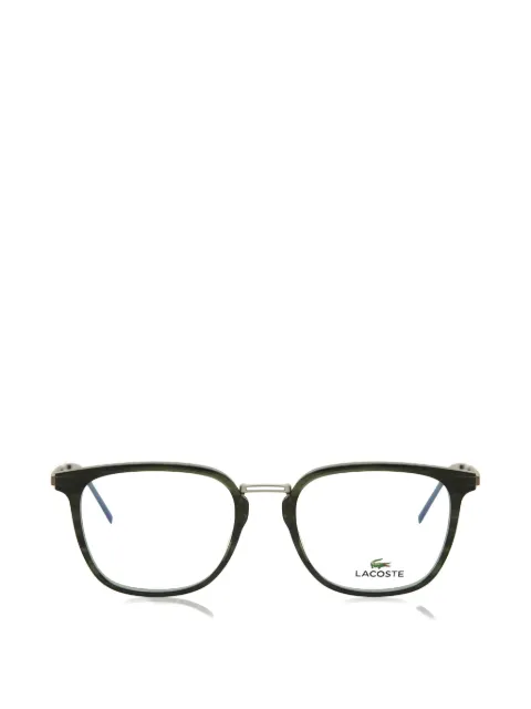 Lacoste striped rectangle-frame glasses