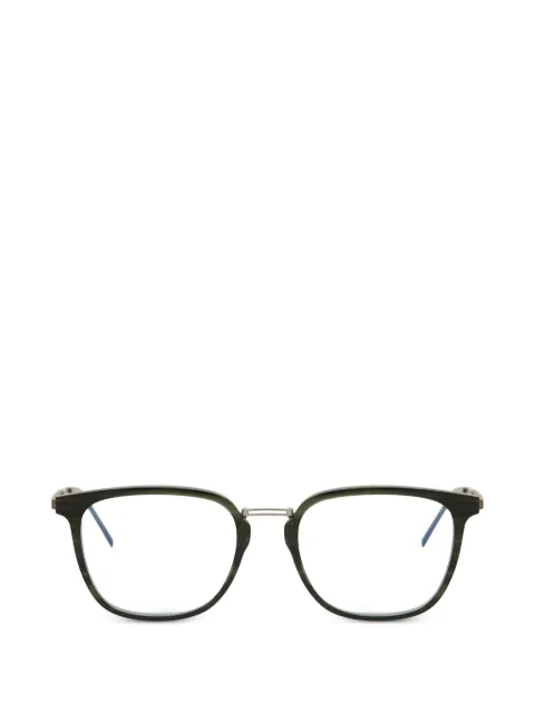 Lacoste striped rectangle-frame glasses