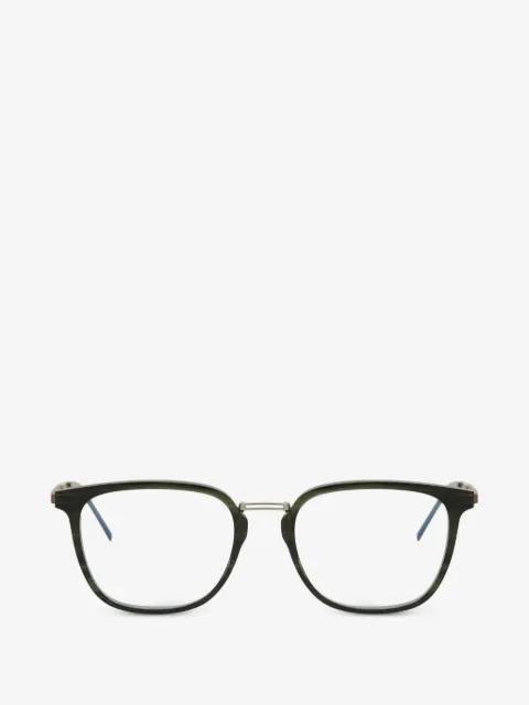 Lacoste striped rectangle-frame glasses