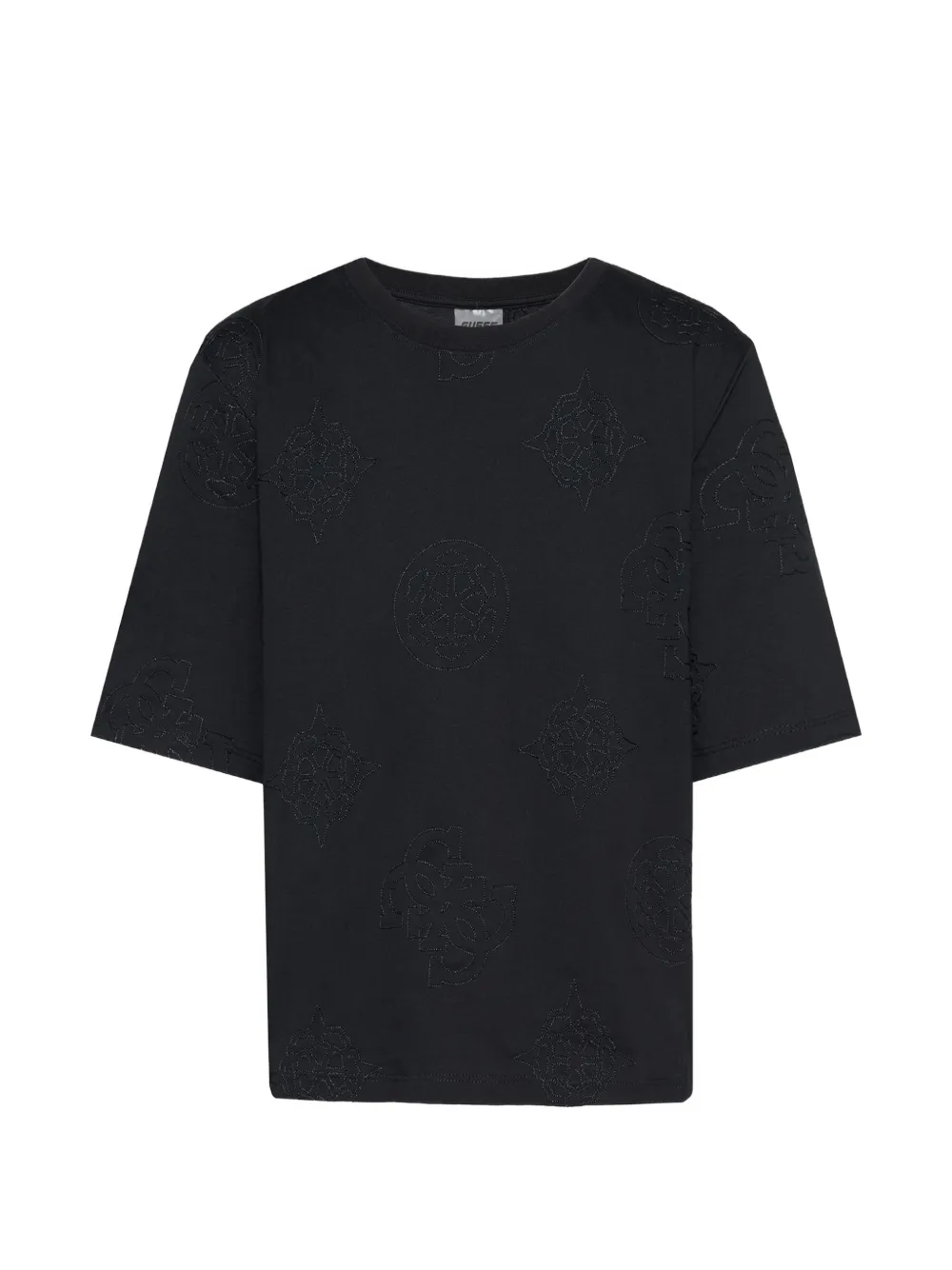 GUESS USA short-sleeve patterned T-shirt - Nero