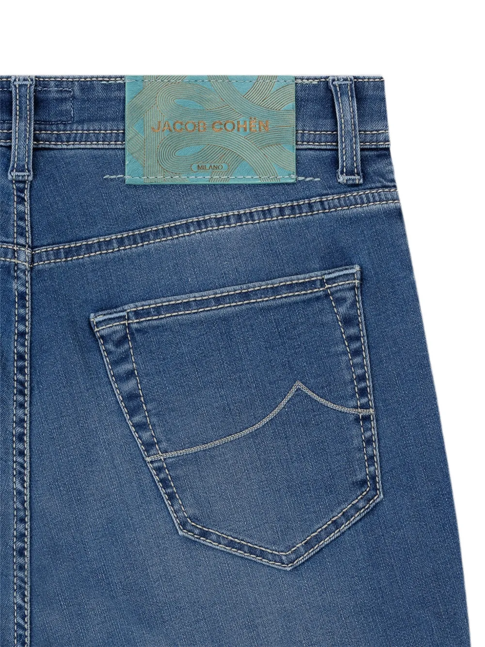 Jacob Cohën Nick jeans met knoopsluiting Blauw